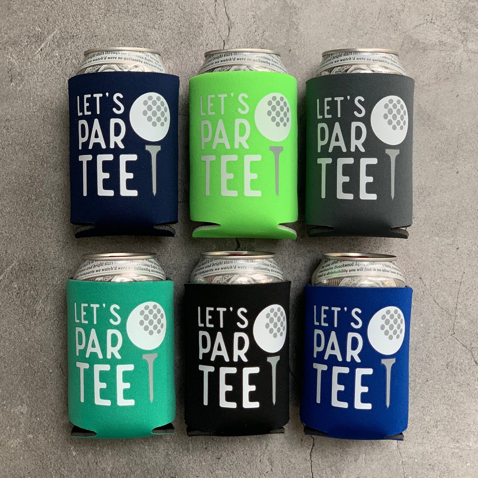 Let's Par Tee Beer Can Holders by Fringe Favaors