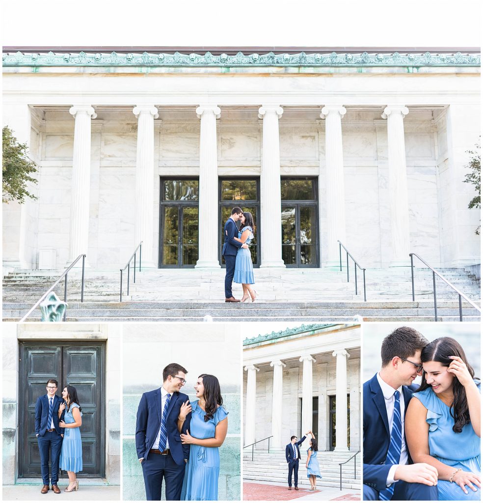 Engagement session at Toledo Museum of Art